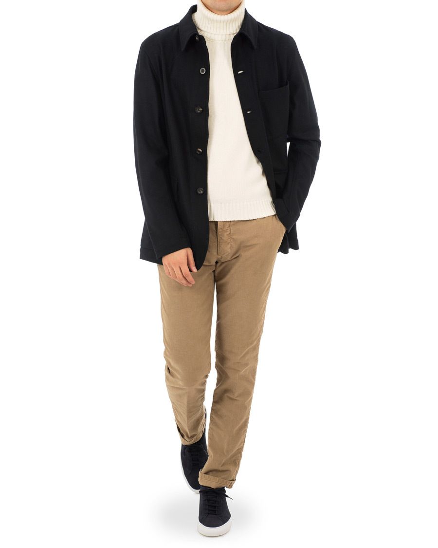 Herr | Jackor | Private White V.C. | Wool Shacket Navy