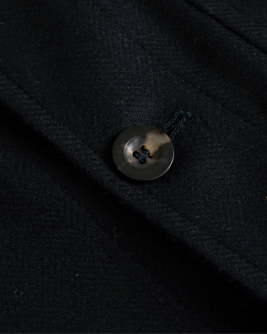 Herr | Jackor | Private White V.C. | Wool Shacket Navy