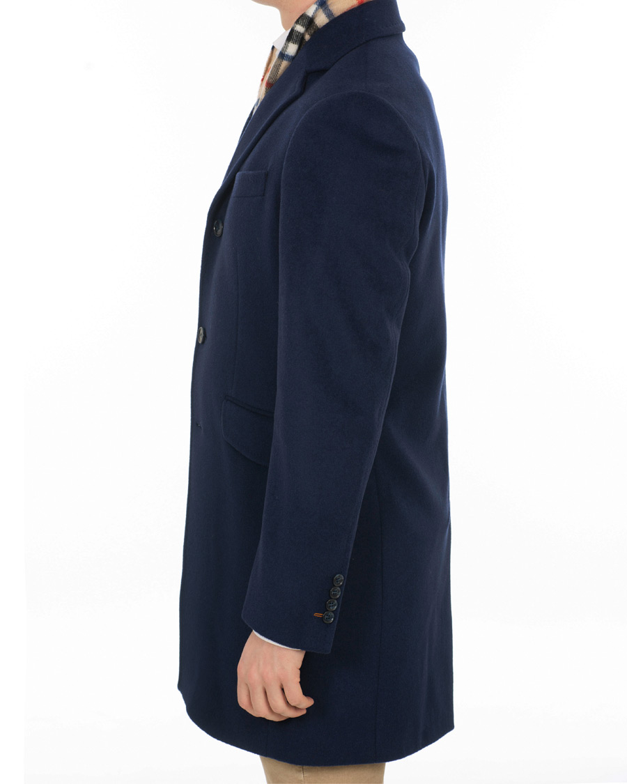 Herr | Jackor | Morris | Wesley Wool Coat Navy
