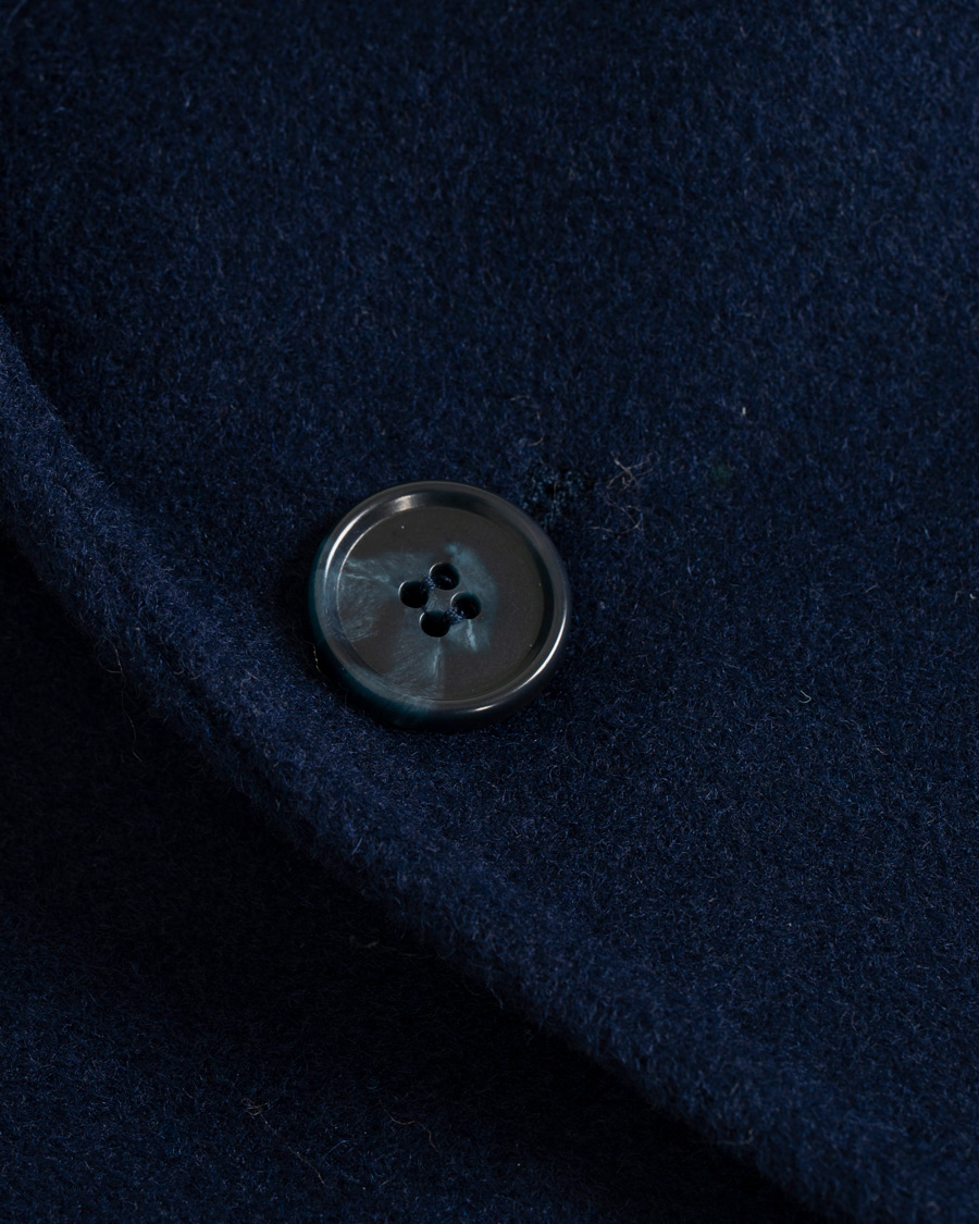 Herr | Jackor | Morris | Wesley Wool Coat Navy