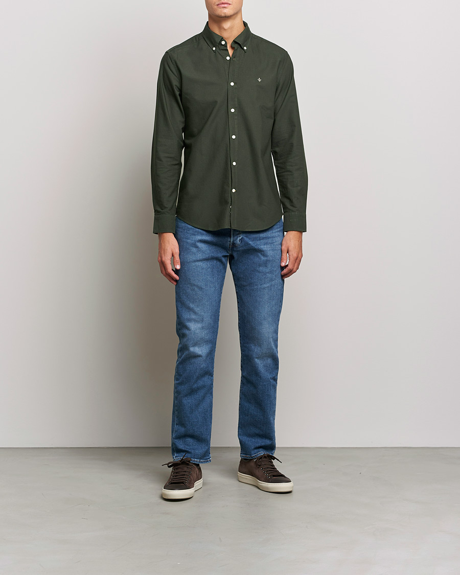 Herr | Skjortor | Morris | Douglas Oxford Shirt Olive