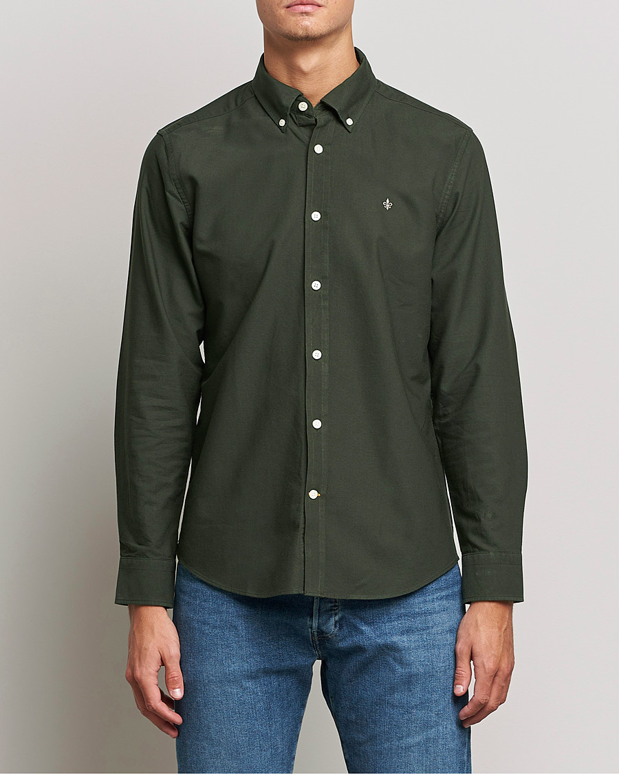 Herr | Casual | Morris | Douglas Oxford Shirt Olive