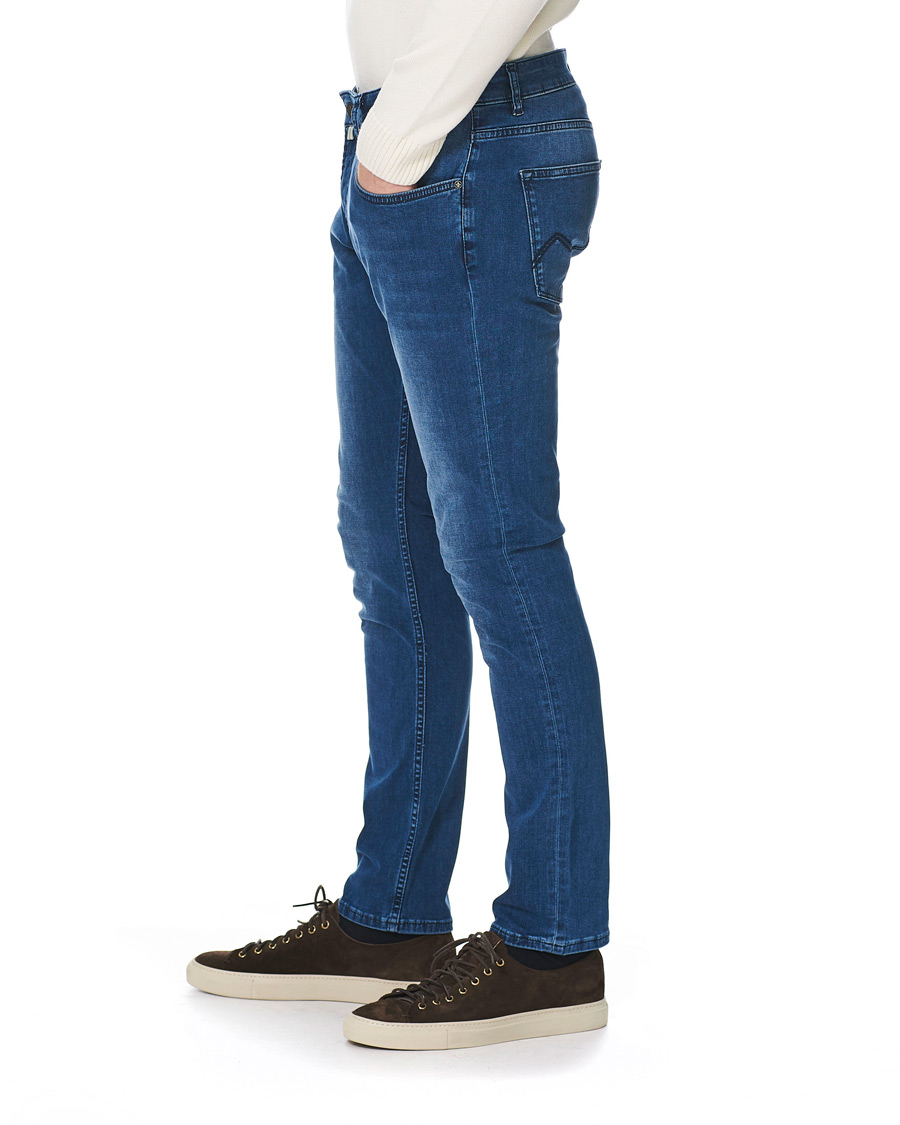 Herr | Jeans | Morris | Steve Satin Stretch Jeans Blue