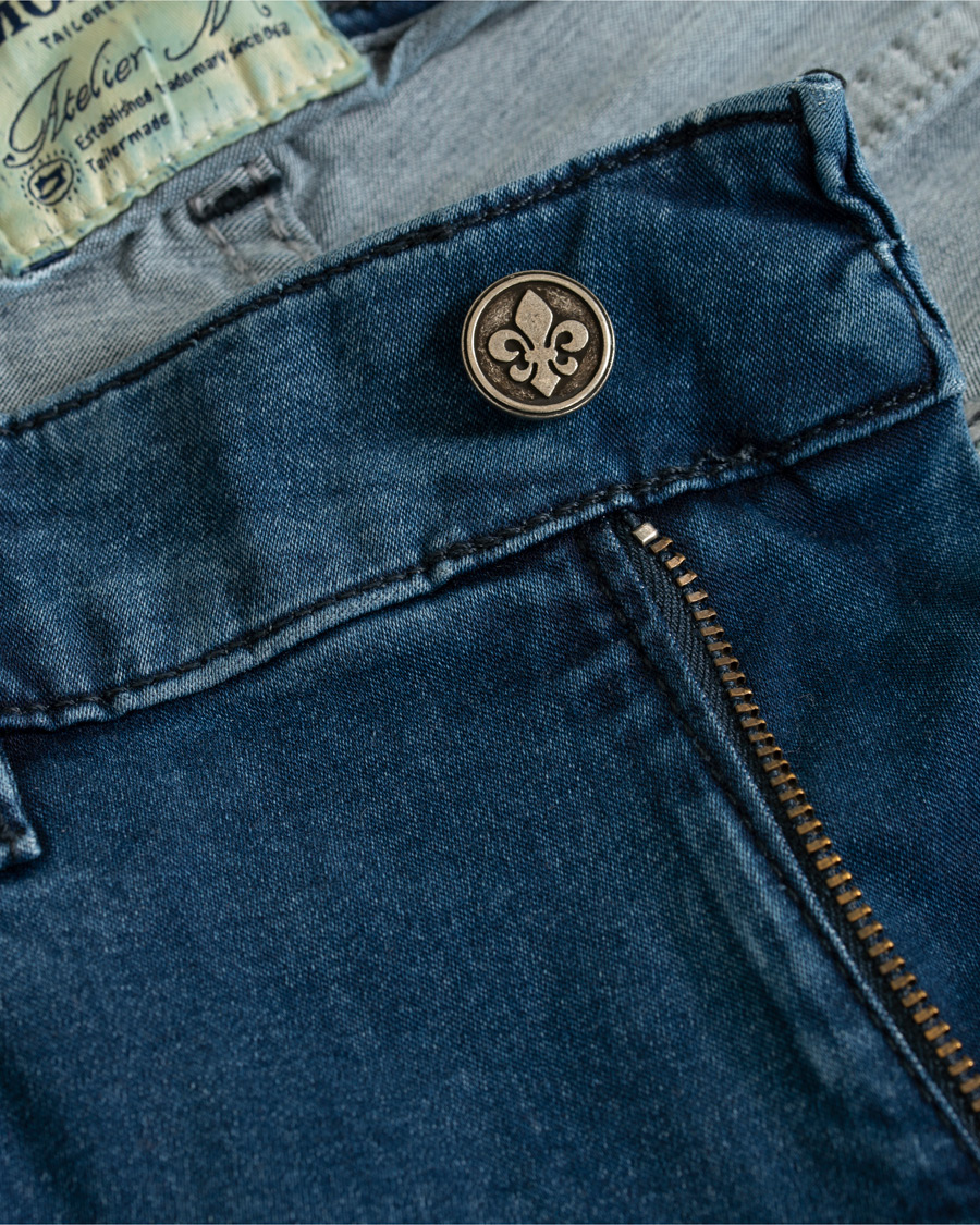 Herr | Jeans | Morris | Steve Satin Stretch Jeans Blue