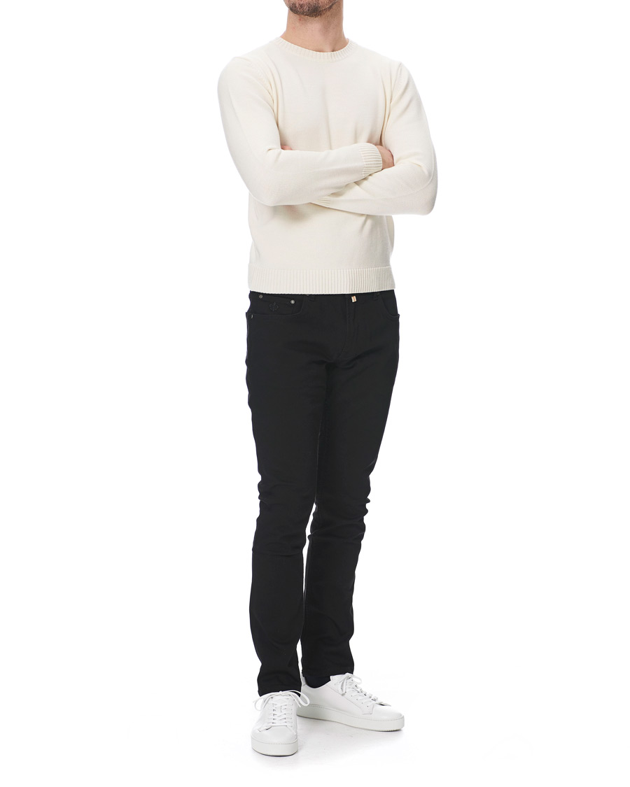 Herr | Jeans | Morris | Steve Satin Stretch Jeans Black