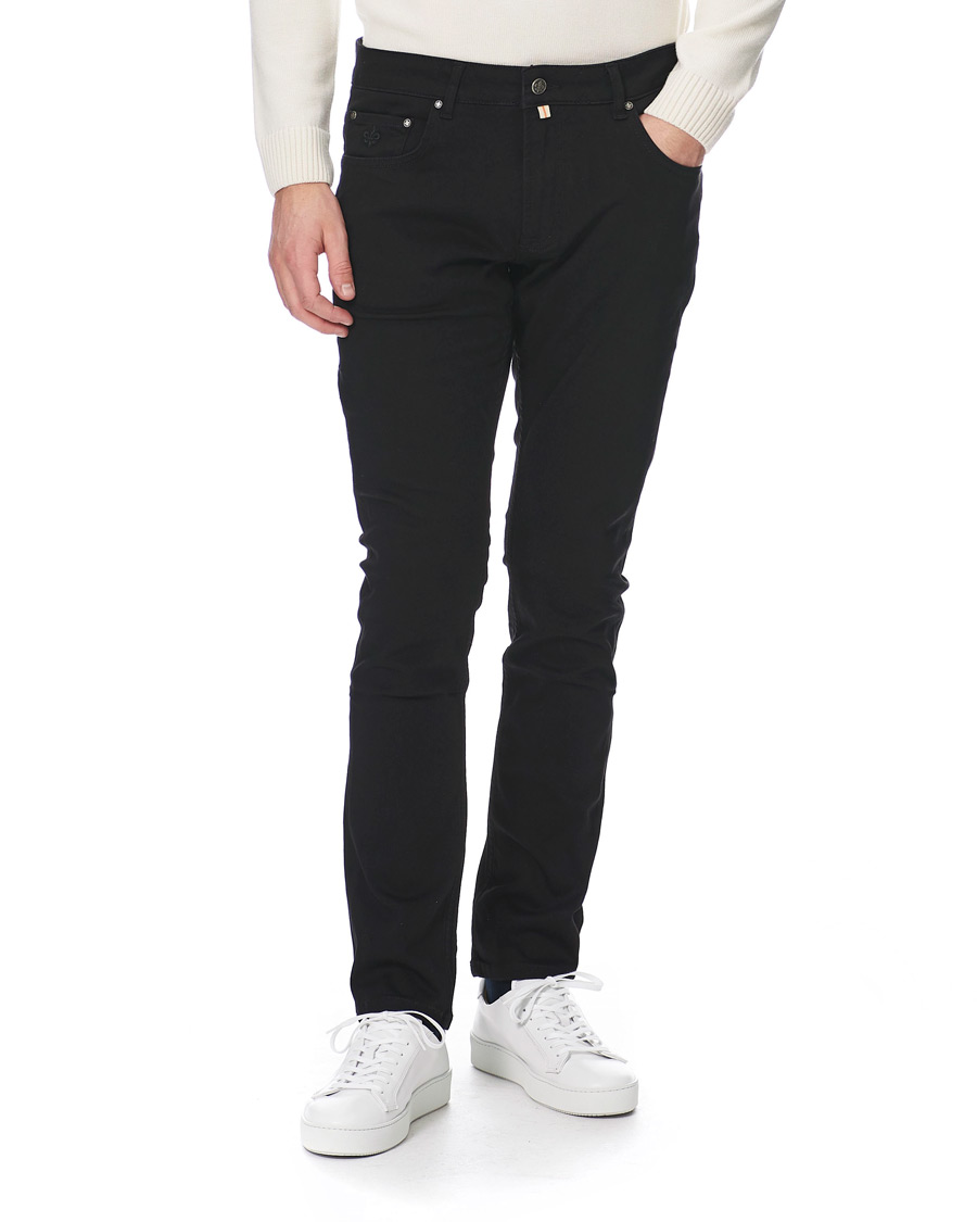 Herr | Jeans | Morris | Steve Satin Stretch Jeans Black