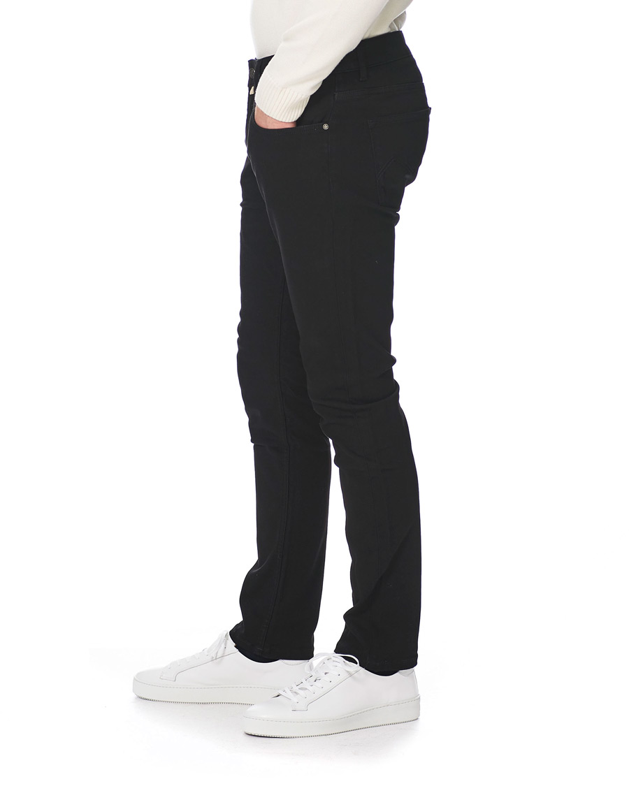 Herr | Jeans | Morris | Steve Satin Stretch Jeans Black