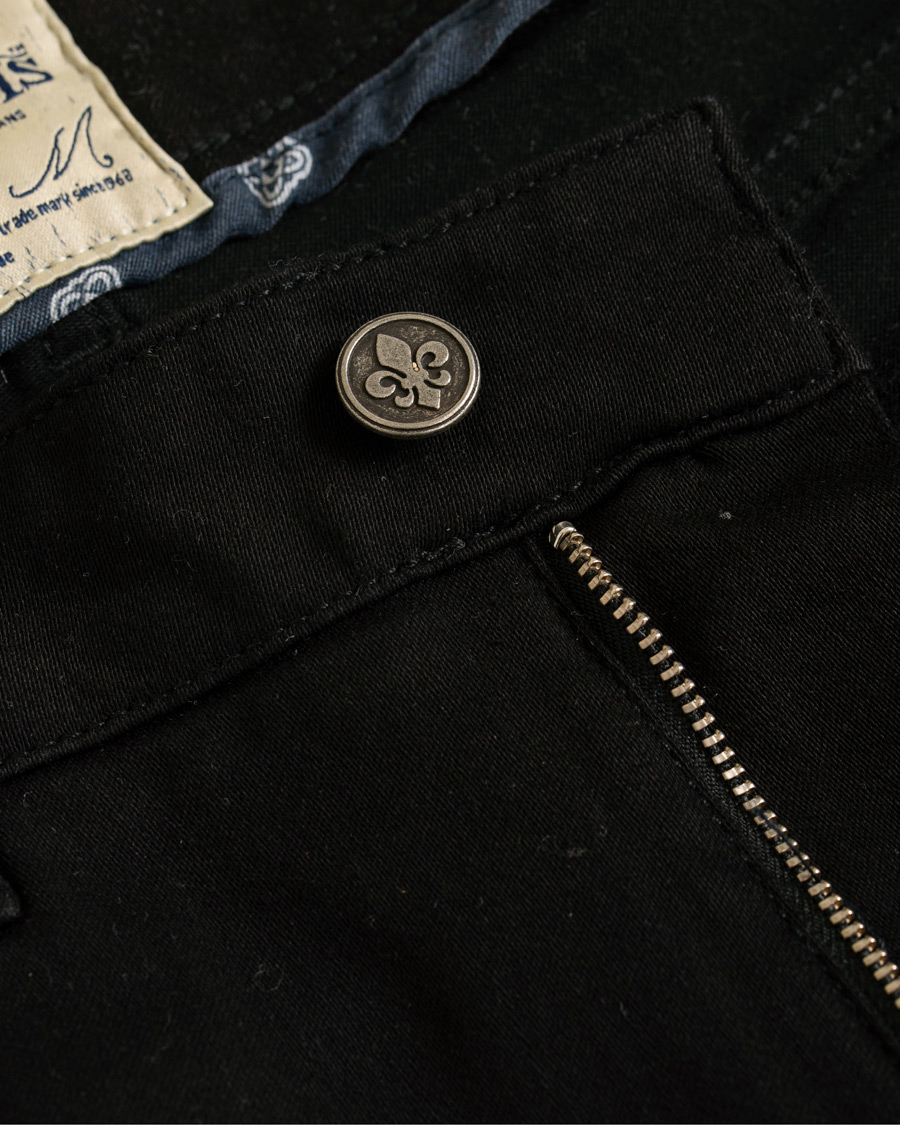 Herr | Jeans | Morris | Steve Satin Stretch Jeans Black