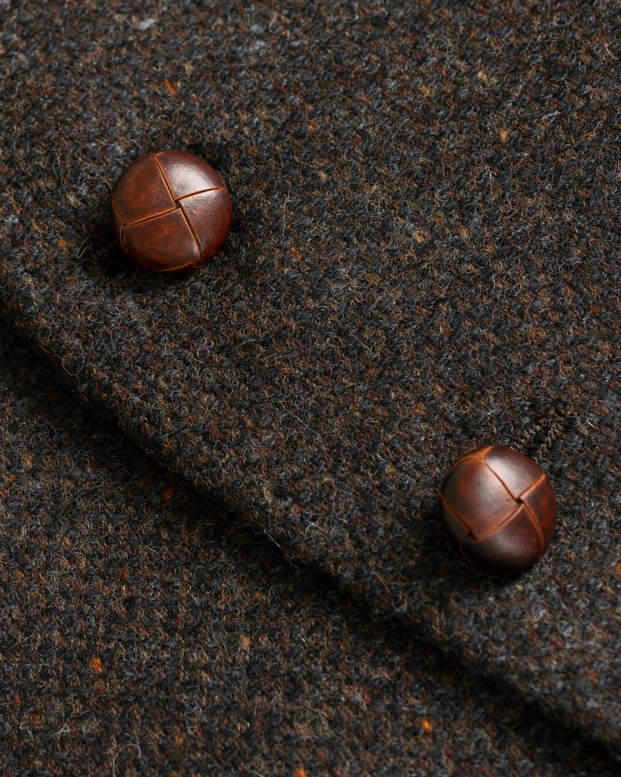 Herr | Kavajer | Morris | Harris Tweed Waistcoat Brown