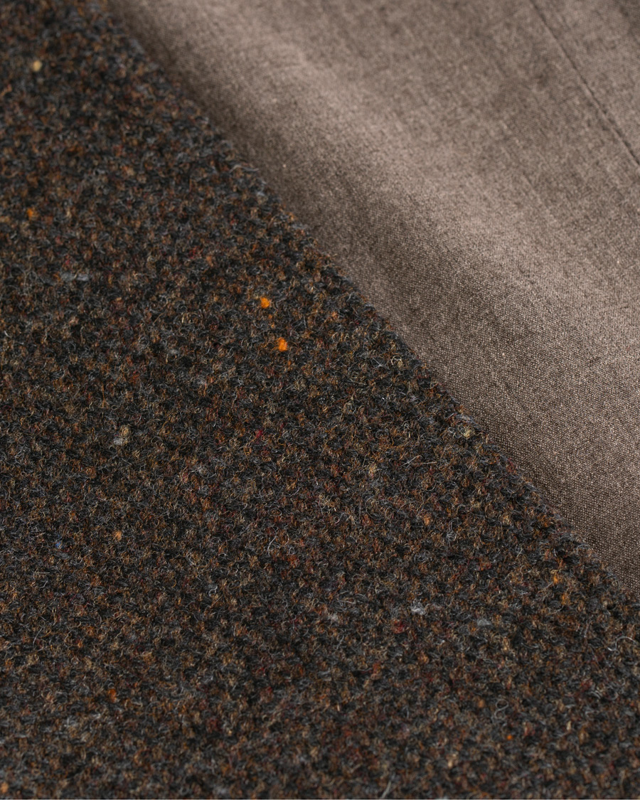 Herr | Kavajer | Morris | Harris Tweed Waistcoat Brown