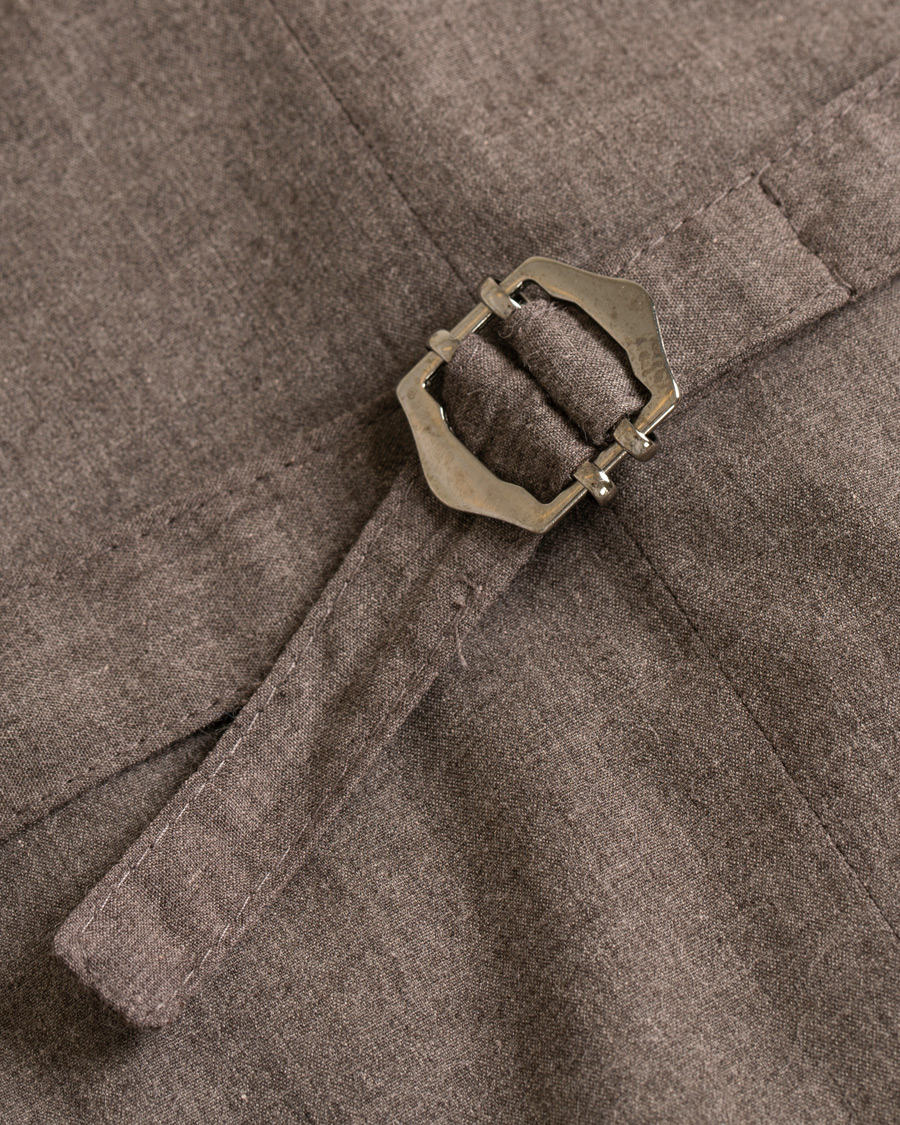 Herr | Kavajer | Morris | Harris Tweed Waistcoat Brown