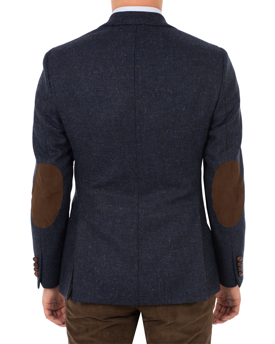 Herr | Kavajer | Morris | Harris Tweed Donegal Blazer Navy