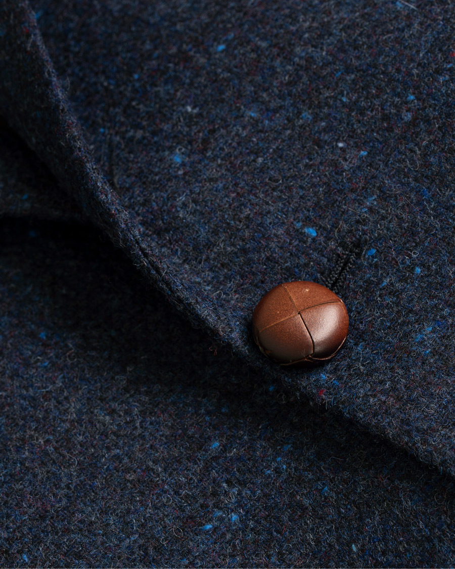 Herr | Kavajer | Morris | Harris Tweed Donegal Blazer Navy
