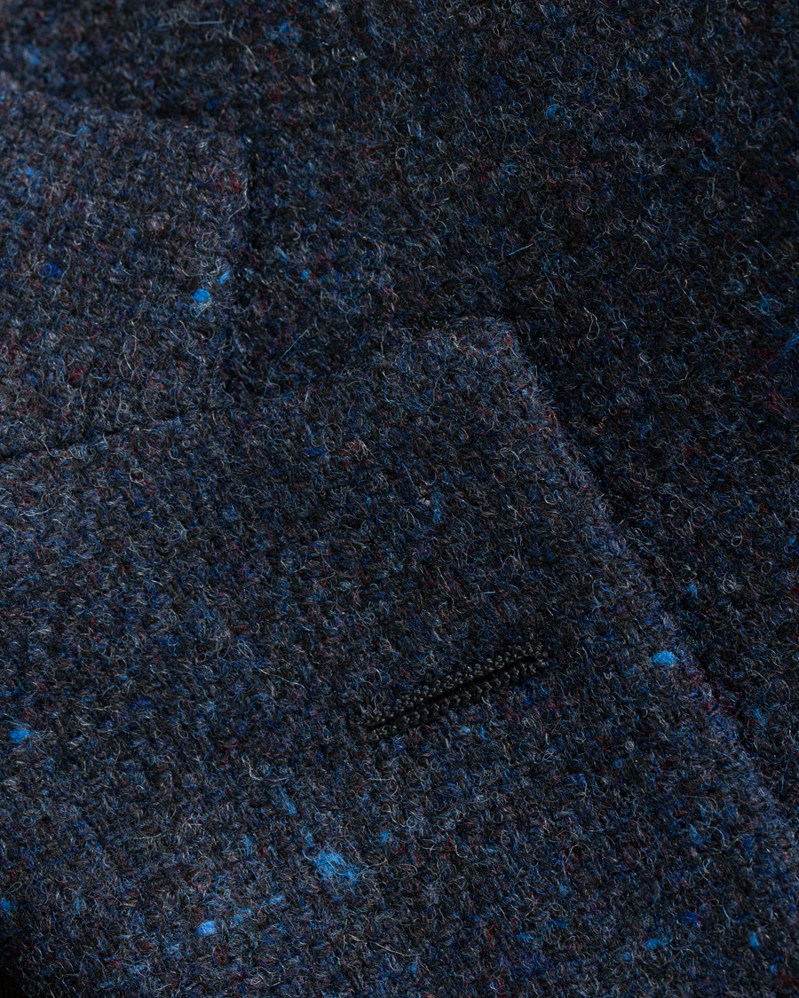 Herr | Kavajer | Morris | Harris Tweed Donegal Blazer Navy