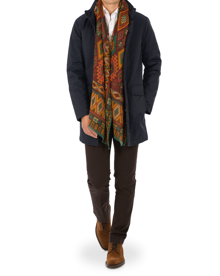 Herr | Jackor | Oscar Jacobson | Danton Water Repellent Coat Navy