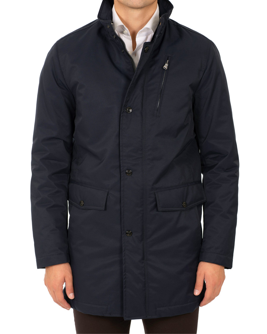 Herr | Jackor | Oscar Jacobson | Danton Water Repellent Coat Navy