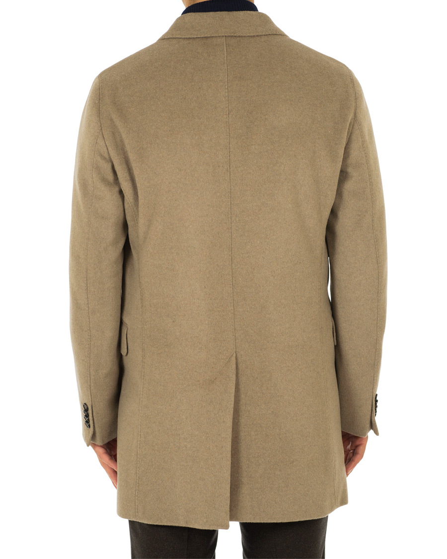 Herr | Jackor | Oscar Jacobson | Saks Wool/Cashmere Coat Beige