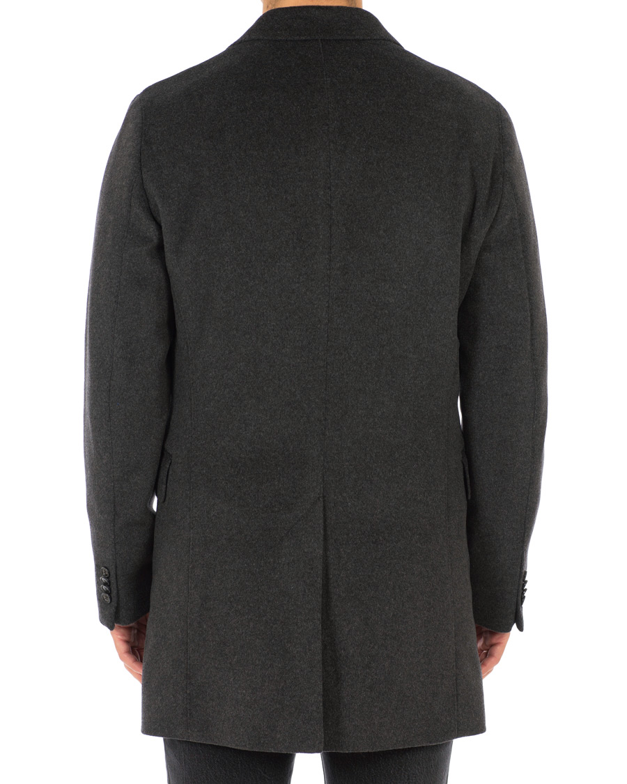 Herr | Jackor | Oscar Jacobson | Saks Wool/Cashmere Coat Grey