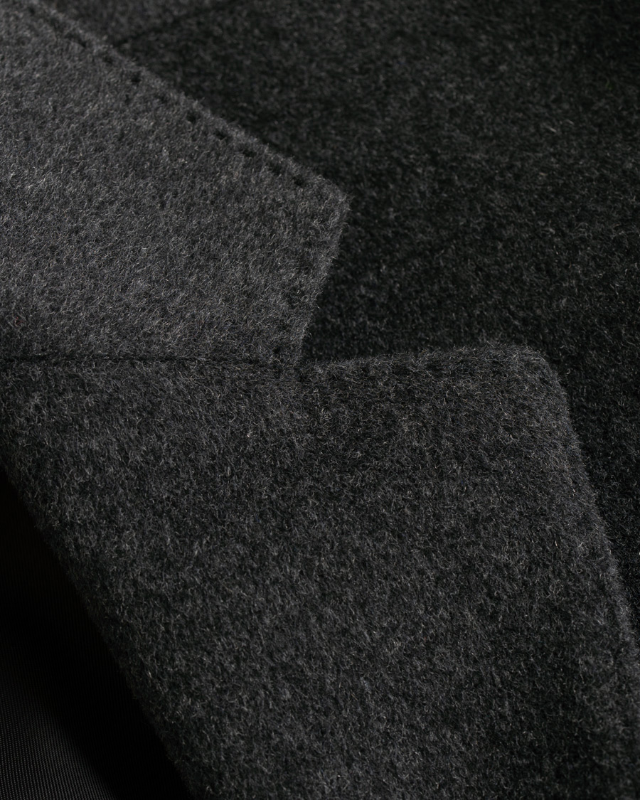 Herr | Jackor | Oscar Jacobson | Saks Wool/Cashmere Coat Grey