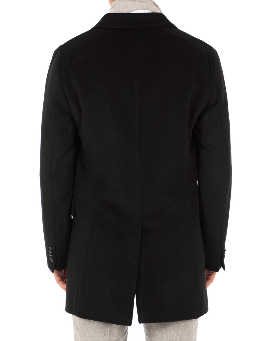 Herr | Jackor | Oscar Jacobson | Saks Wool/Cashmere Coat Black