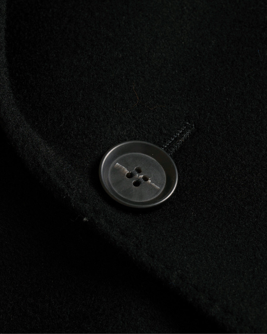 Herr | Jackor | Oscar Jacobson | Saks Wool/Cashmere Coat Black