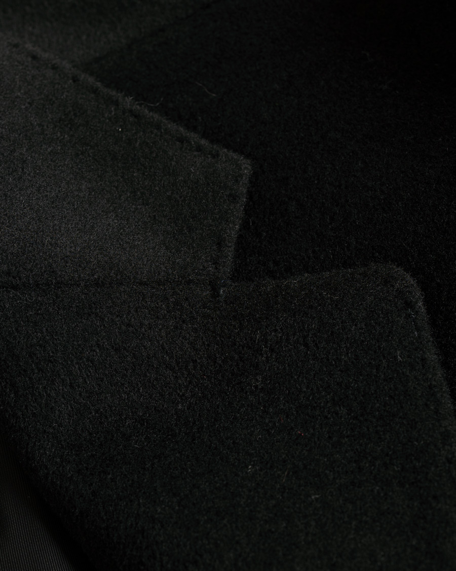 Herr | Jackor | Oscar Jacobson | Saks Wool/Cashmere Coat Black