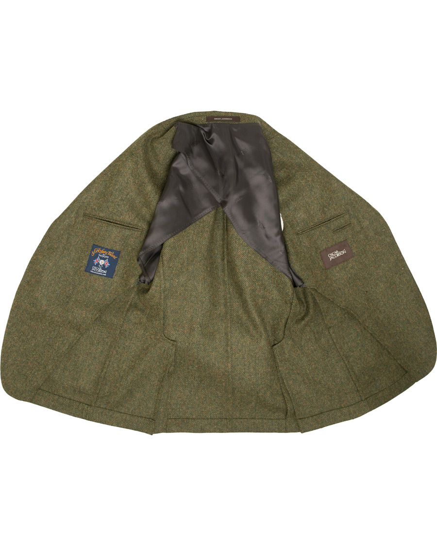 Herr | Kavajer | Oscar Jacobson | Edgar Yorkshire Tweed by Moon Blazer Green