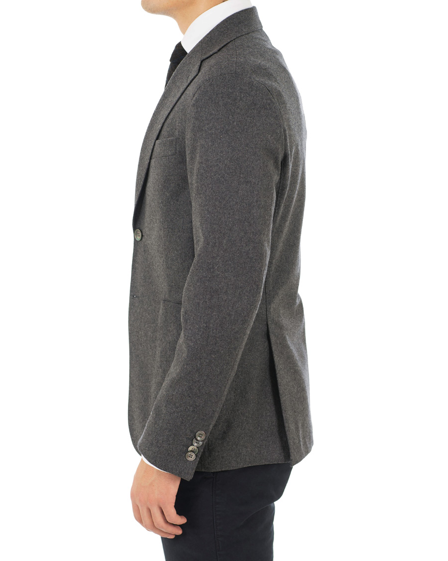 Herr | Kavajer | Oscar Jacobson | Edgar Flannel Blazer Grey