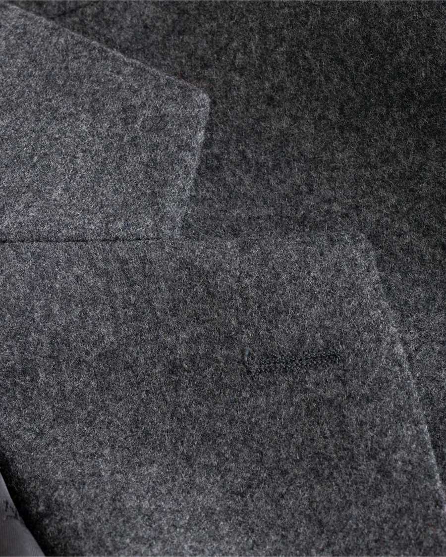 Herr | Kavajer | Oscar Jacobson | Edgar Flannel Blazer Grey