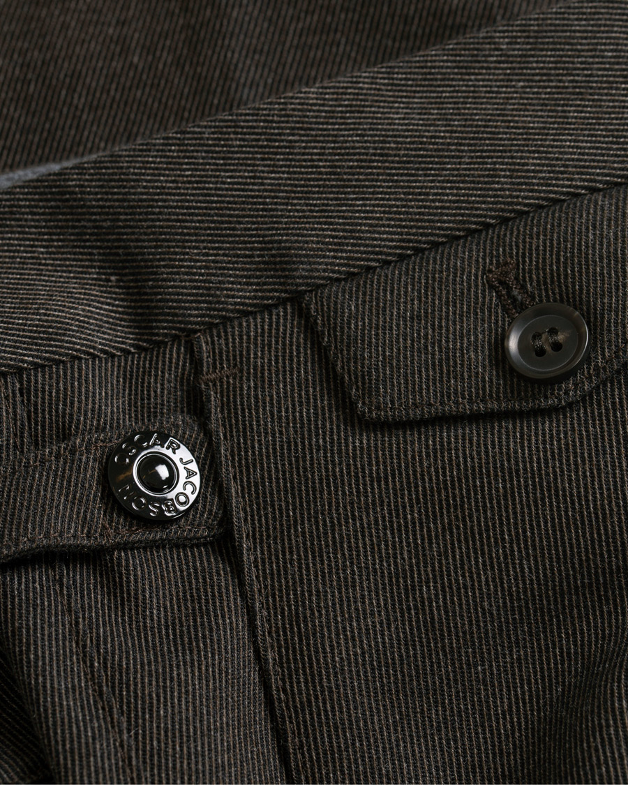 Herr | Byxor | Oscar Jacobson | Trent Side Adjusters Trousers Brown