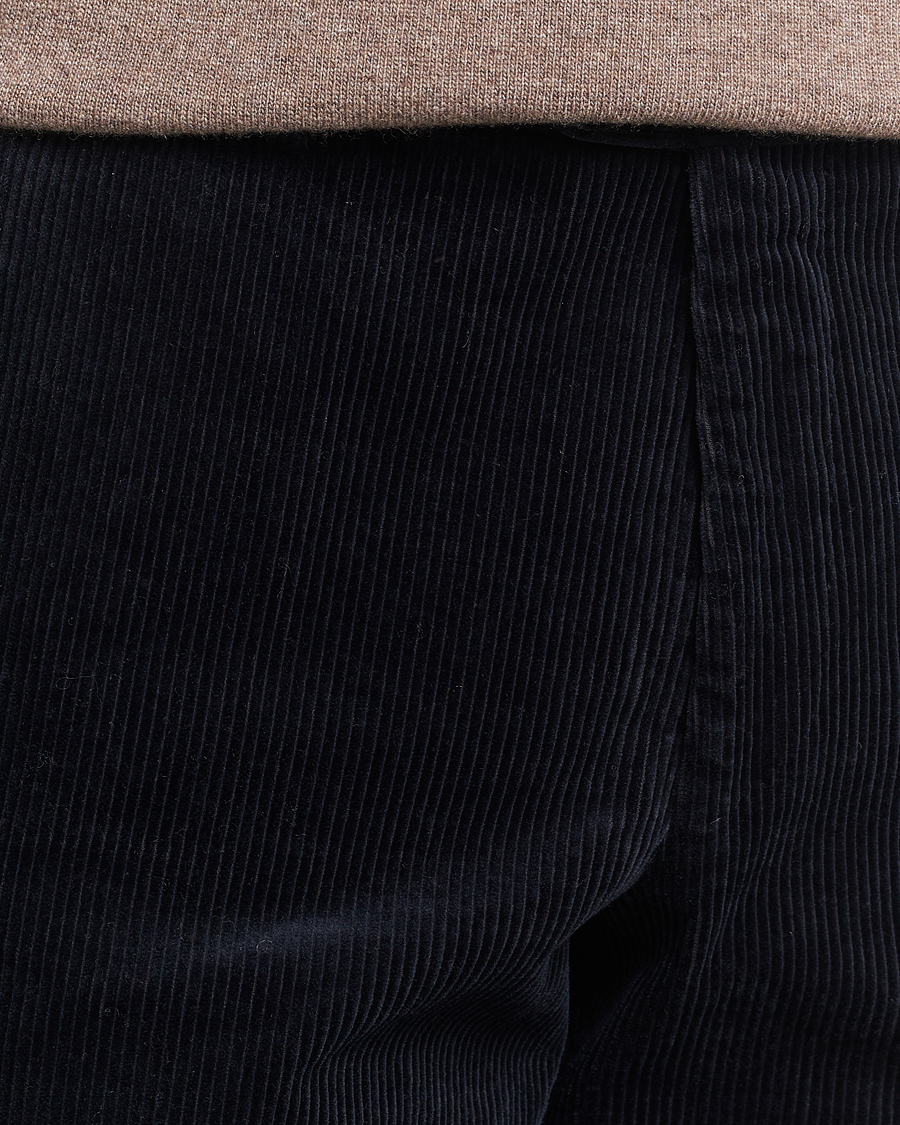 Herr | Byxor | Oscar Jacobson | Denz Corduroy Trousers Navy