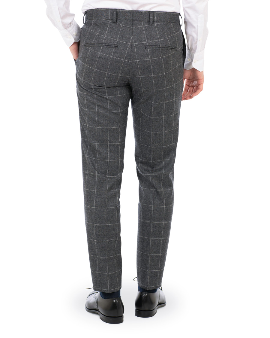 Herr | Kostymer | Oscar Jacobson | Egel Super 120 Wool Vitale Barberis Check Suit Grey