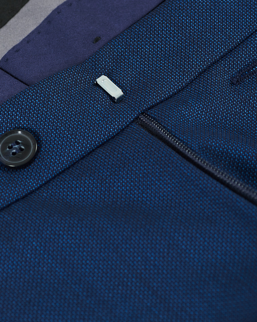 Herr | Byxor | Oscar Jacobson | Denz Wool Trousers Blue