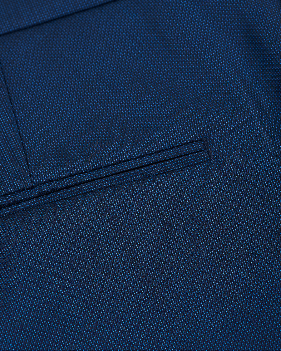 Herr | Byxor | Oscar Jacobson | Denz Wool Trousers Blue