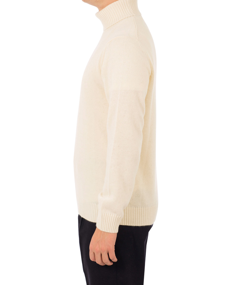 Herr | Tröjor | Oscar Jacobson | Kristopher Alpaca Wool Rollneck White