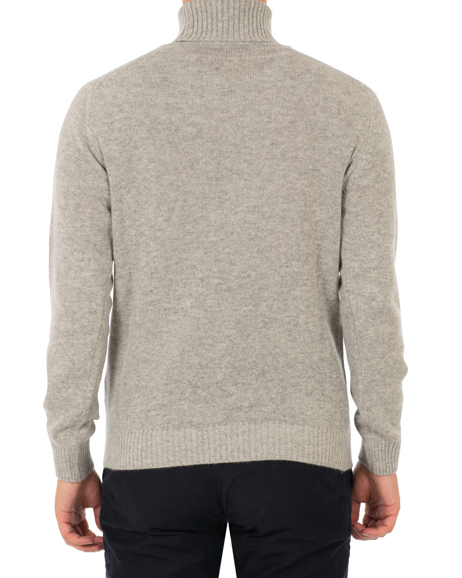Herr | Tröjor | Oscar Jacobson | Kristopher Alpaca Wool Rollneck Light Grey