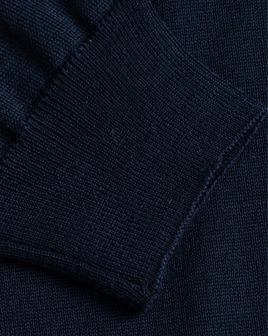 Herr | Tröjor | Oscar Jacobson | Cole Extra Fine Merino Rollneck Navy
