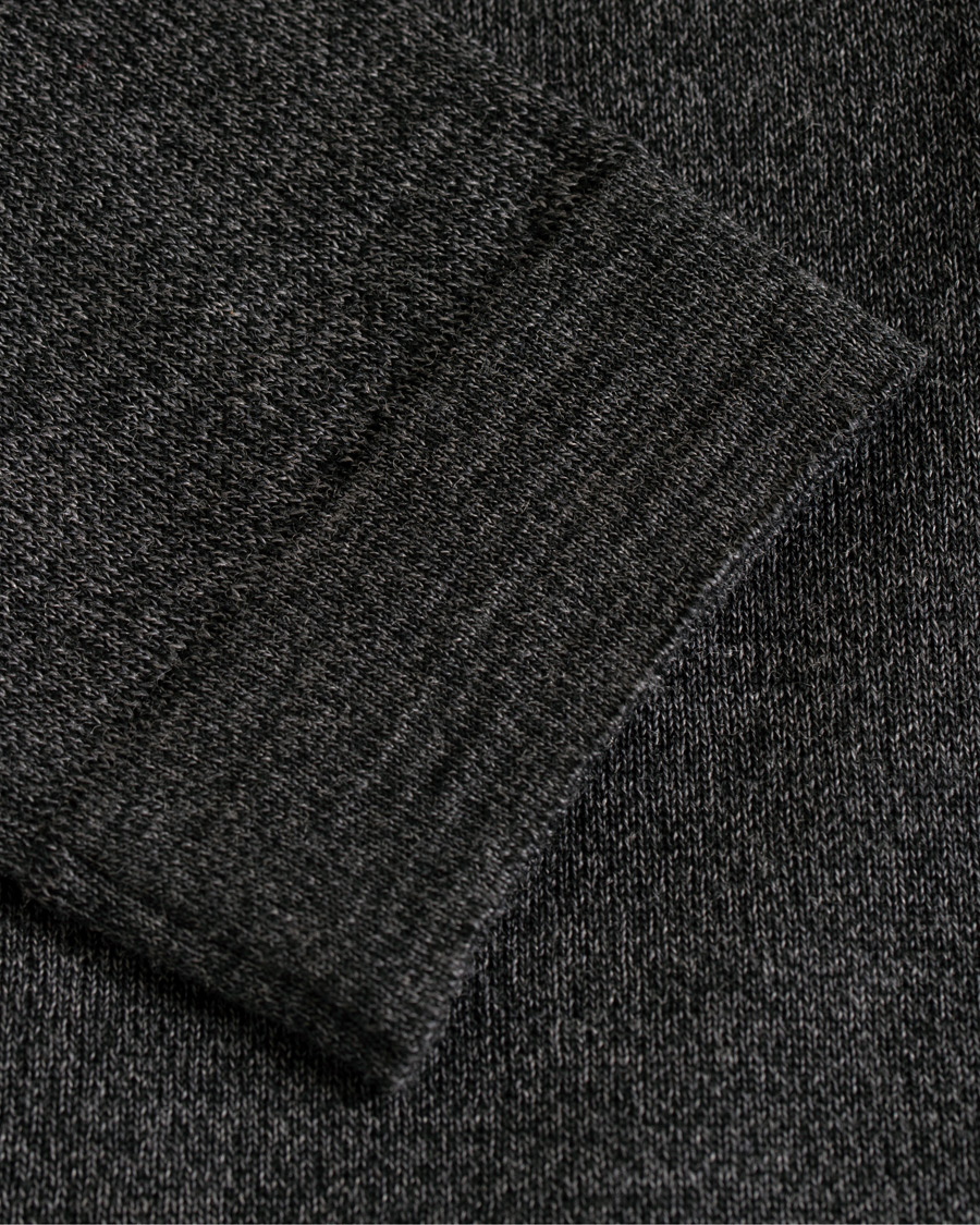 Herr | Tröjor | Oscar Jacobson | Ariel Extra Fine Merino Full Zip Grey