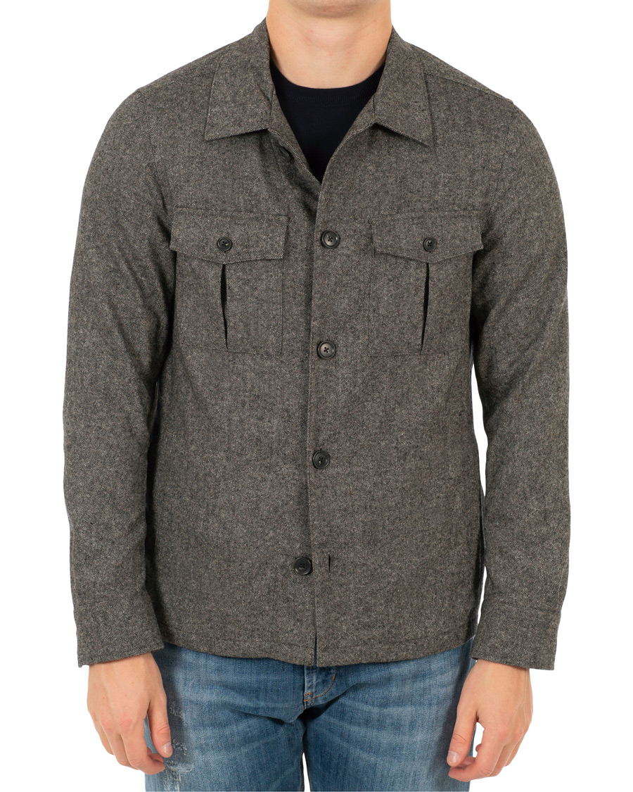 Herr | Jackor | Oscar Jacobson | Helge Shirt Jacket Salt & Pepper