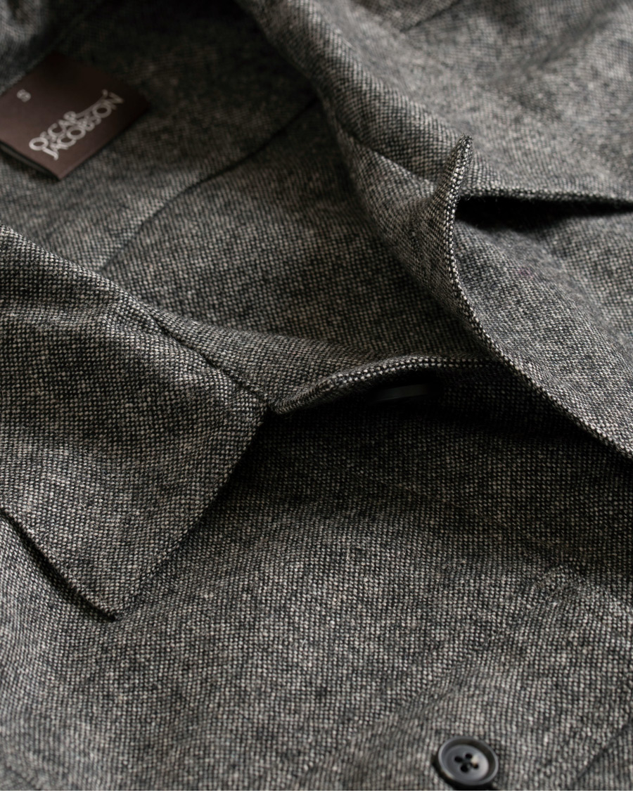 Herr | Jackor | Oscar Jacobson | Helge Shirt Jacket Salt & Pepper