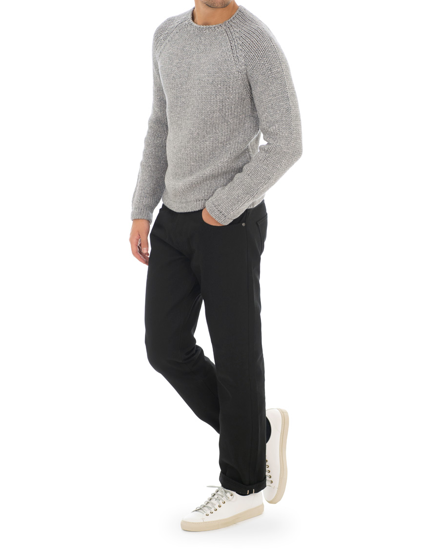 Herr | Jeans | Nudie Jeans | Sleepy Sixten Organic Jeans Dry Black Selvedge