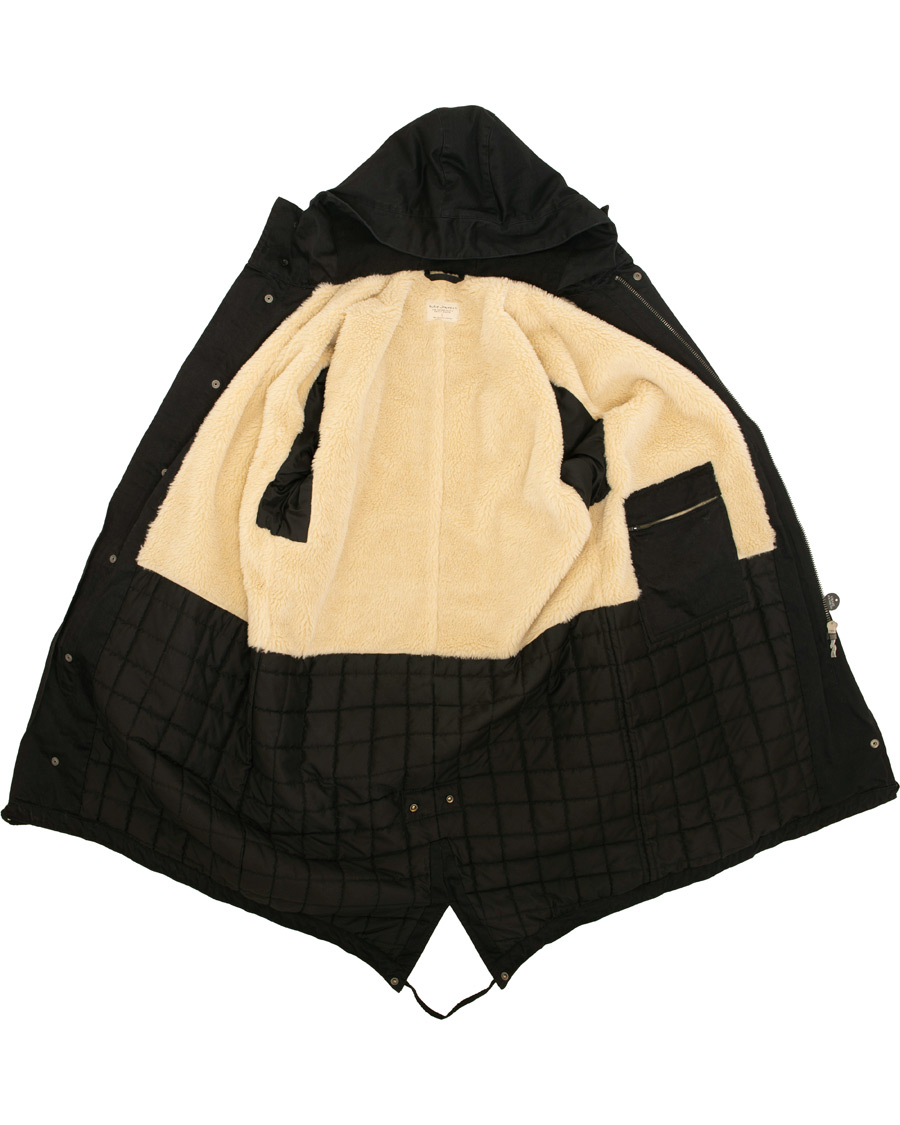 Herr | Jackor | Nudie Jeans | Lars Swedish Fish Tail Parka Black