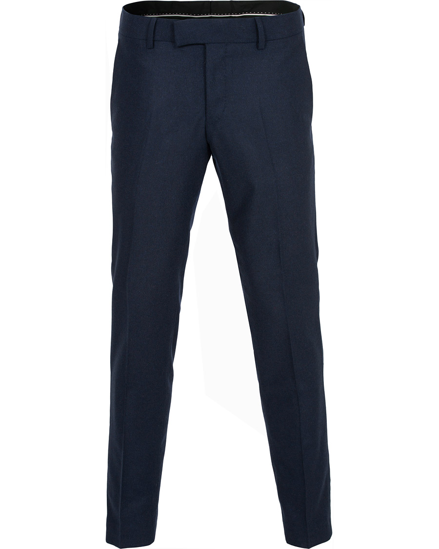 Herr | Byxor | Tiger of Sweden | Tordon Flannel Trousers Navy