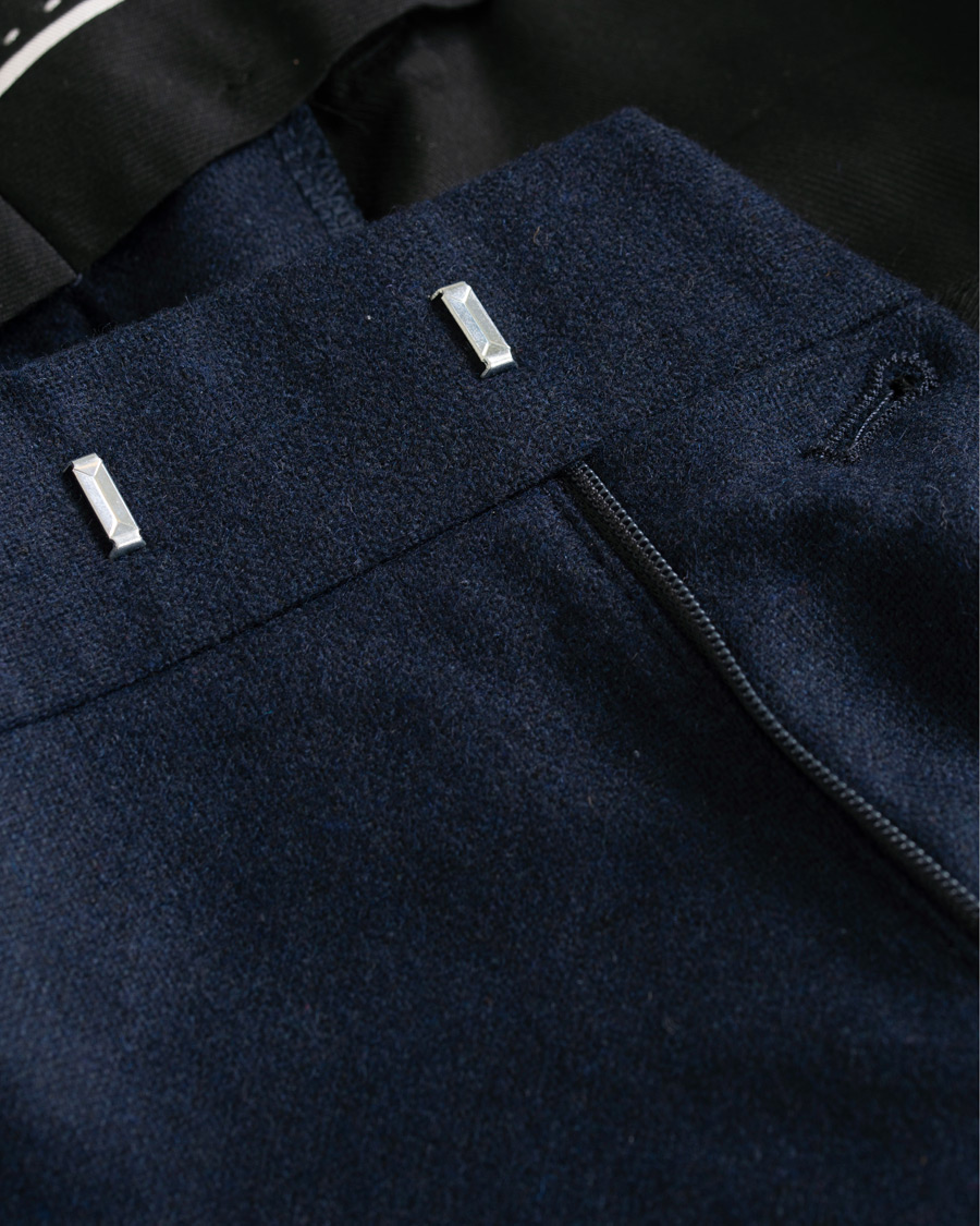 Herr | Byxor | Tiger of Sweden | Tordon Flannel Trousers Navy