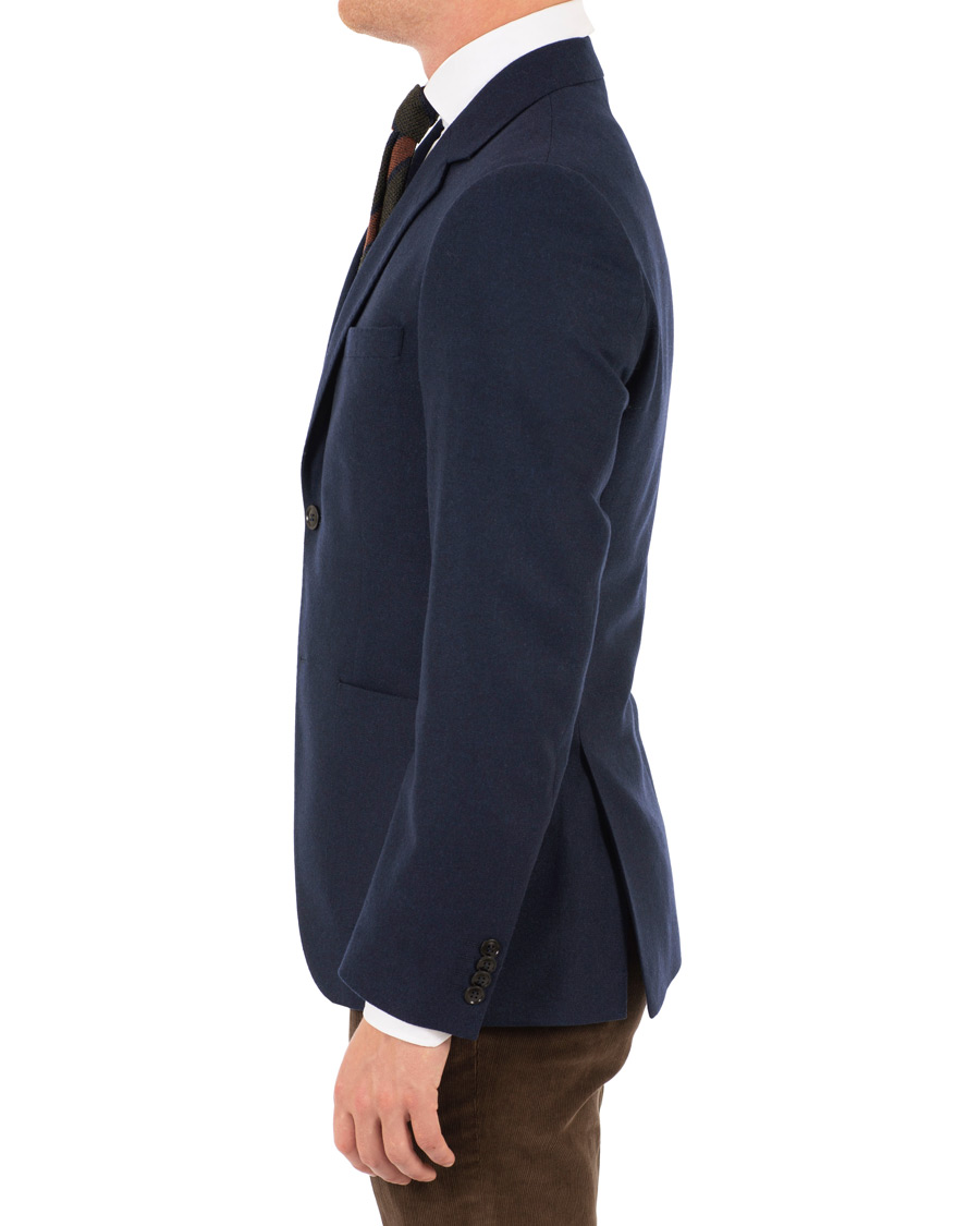 Herr | Kavajer | Tiger of Sweden | Jamot Flannel Patch Pocket Blazer Navy