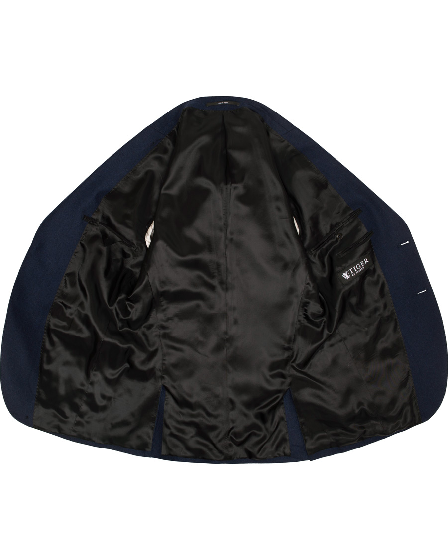 Herr | Kavajer | Tiger of Sweden | Jamot Flannel Patch Pocket Blazer Navy