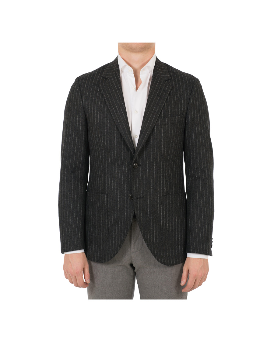 Herr | Kavajer | Tiger of Sweden | Jamot Pinstripe Patch Pocket Blazer Dark Grey