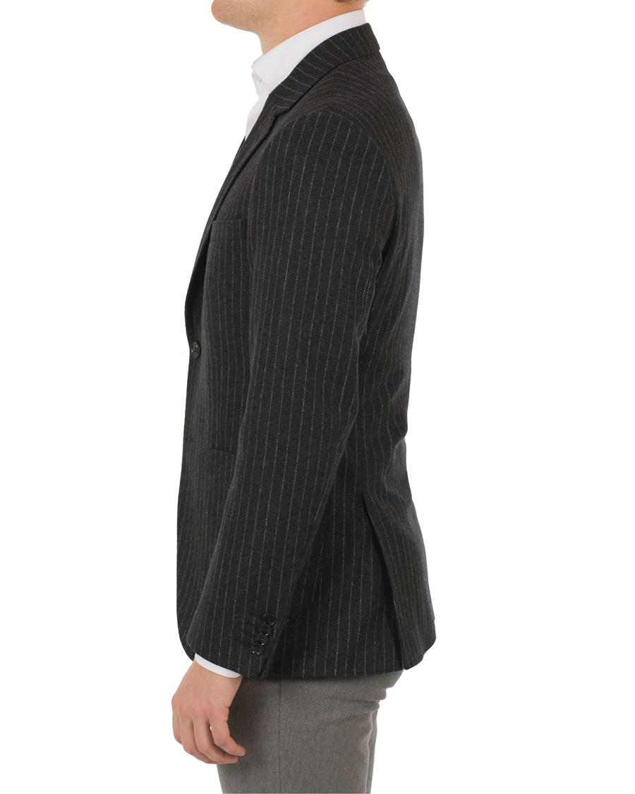 Herr | Kavajer | Tiger of Sweden | Jamot Pinstripe Patch Pocket Blazer Dark Grey