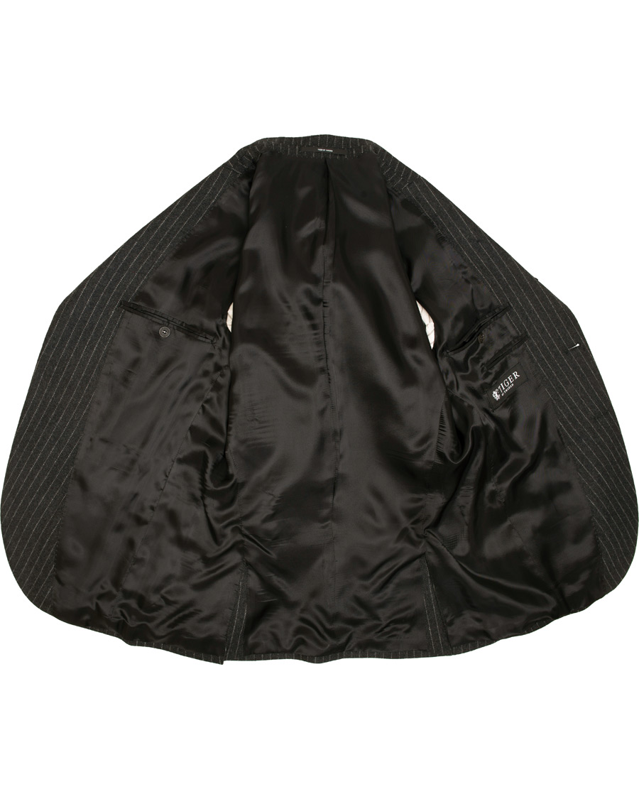 Herr | Kavajer | Tiger of Sweden | Jamot Pinstripe Patch Pocket Blazer Dark Grey