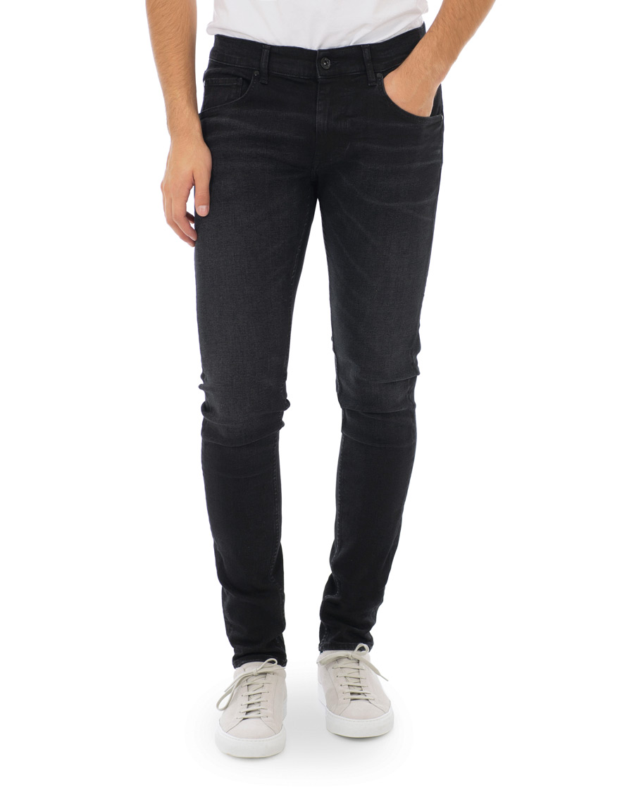 Herr | Jeans | Tiger of Sweden Jeans | Slim Gray Stretch Jeans Washed Black